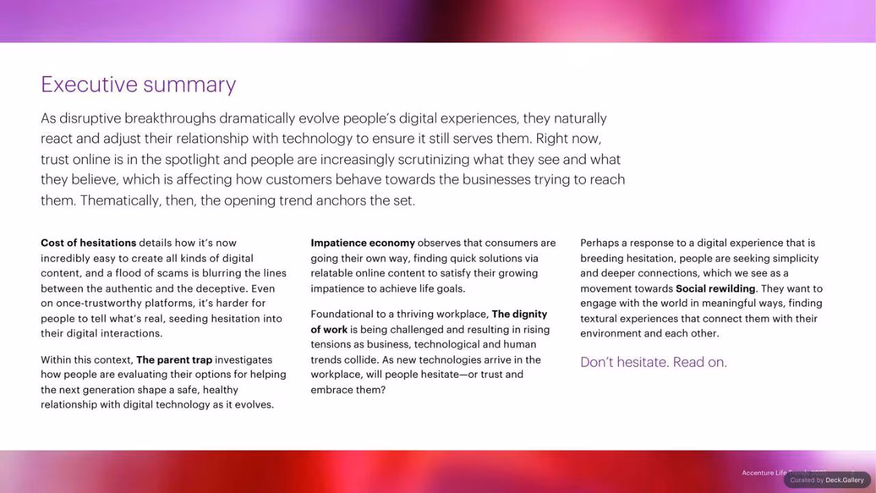 Accenture Life Trends 2025, slide 4