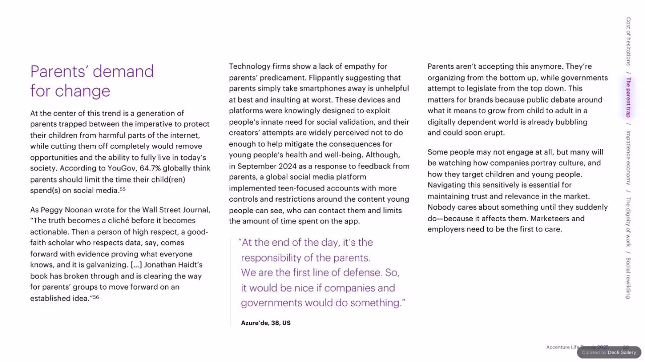 Accenture Life Trends 2025, slide 30