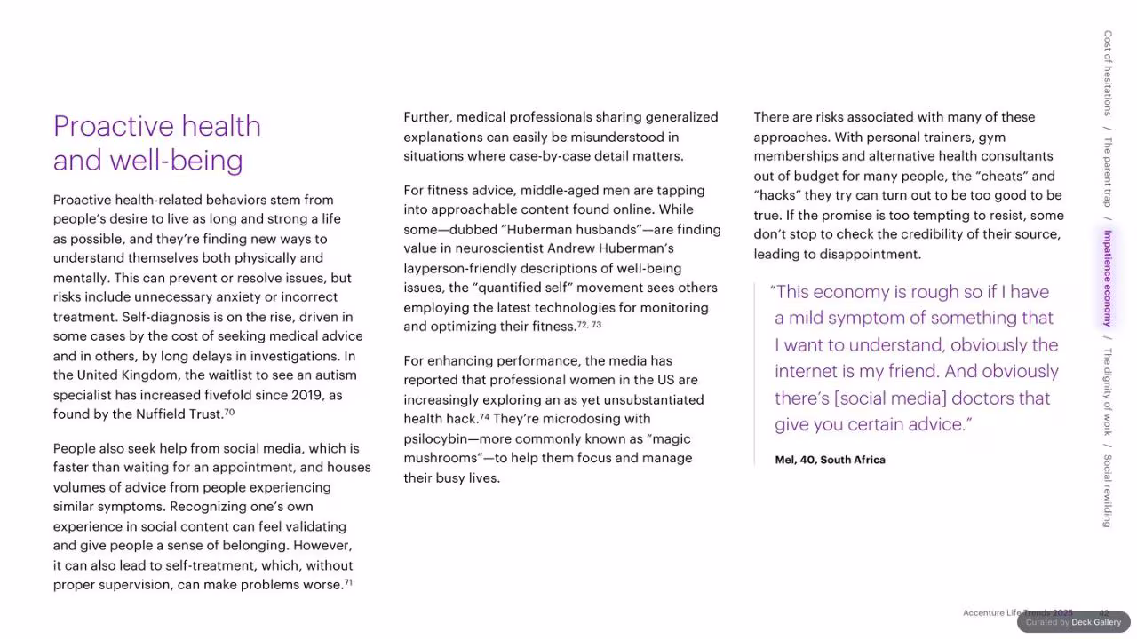 Accenture Life Trends 2025, slide 42