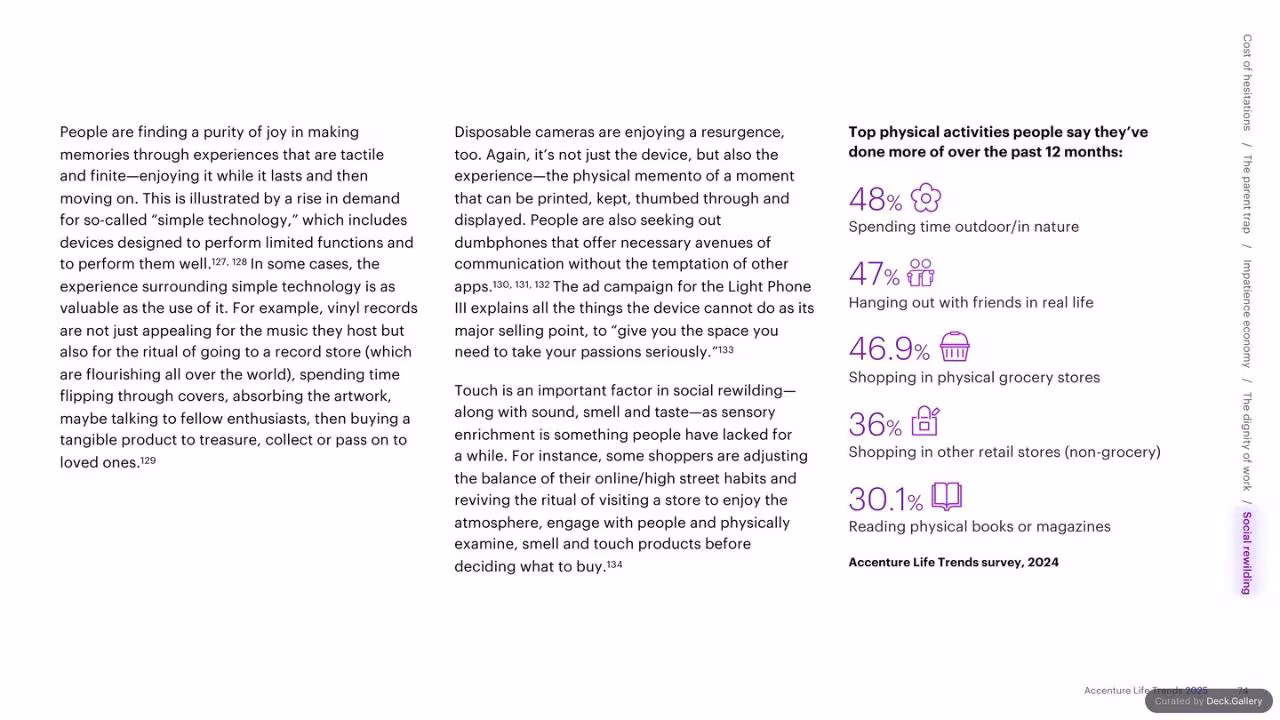 Accenture Life Trends 2025, slide 74