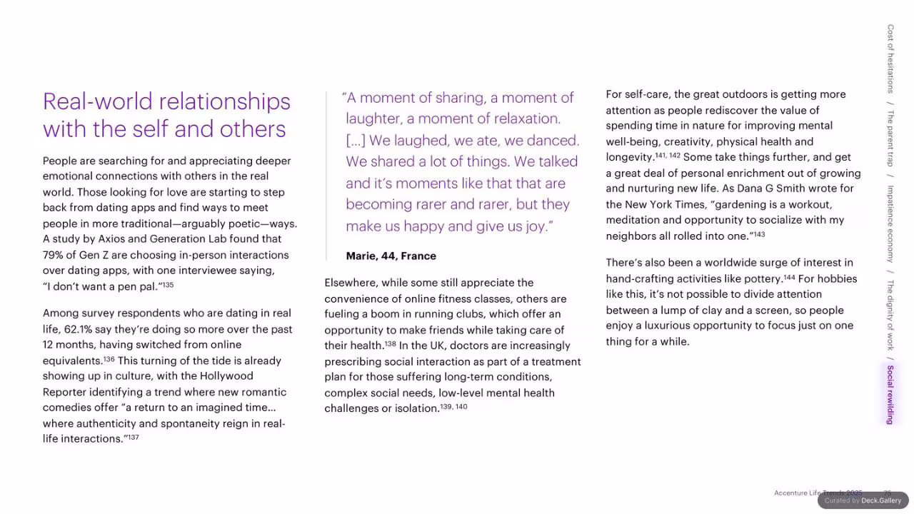 Accenture Life Trends 2025, slide 75