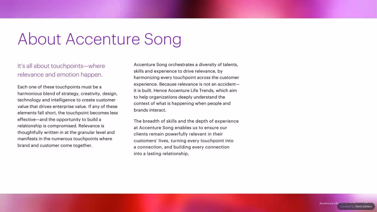 Accenture Life Trends 2025, slide 85