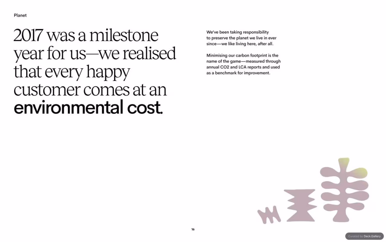 Ace & Tate Responsibility Report 2020, slide 16