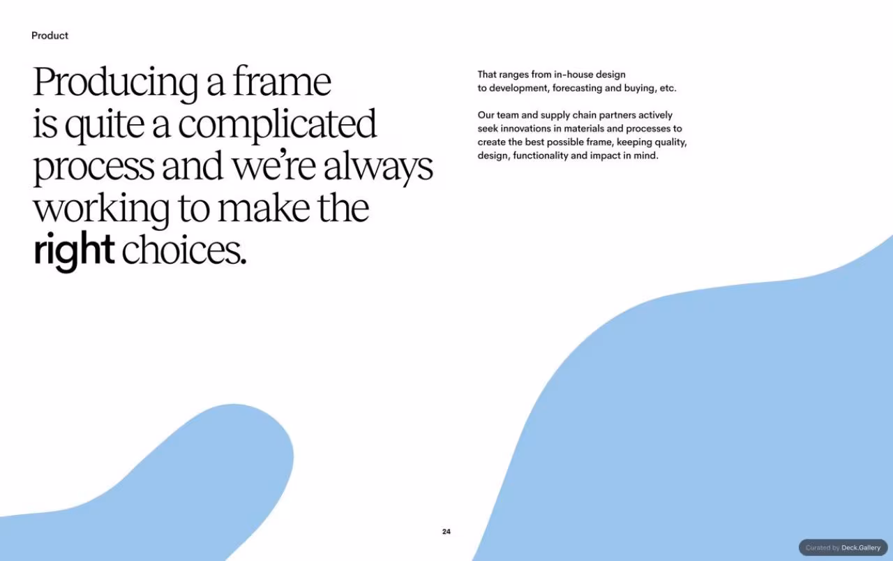 Ace & Tate Responsibility Report 2020, slide 24