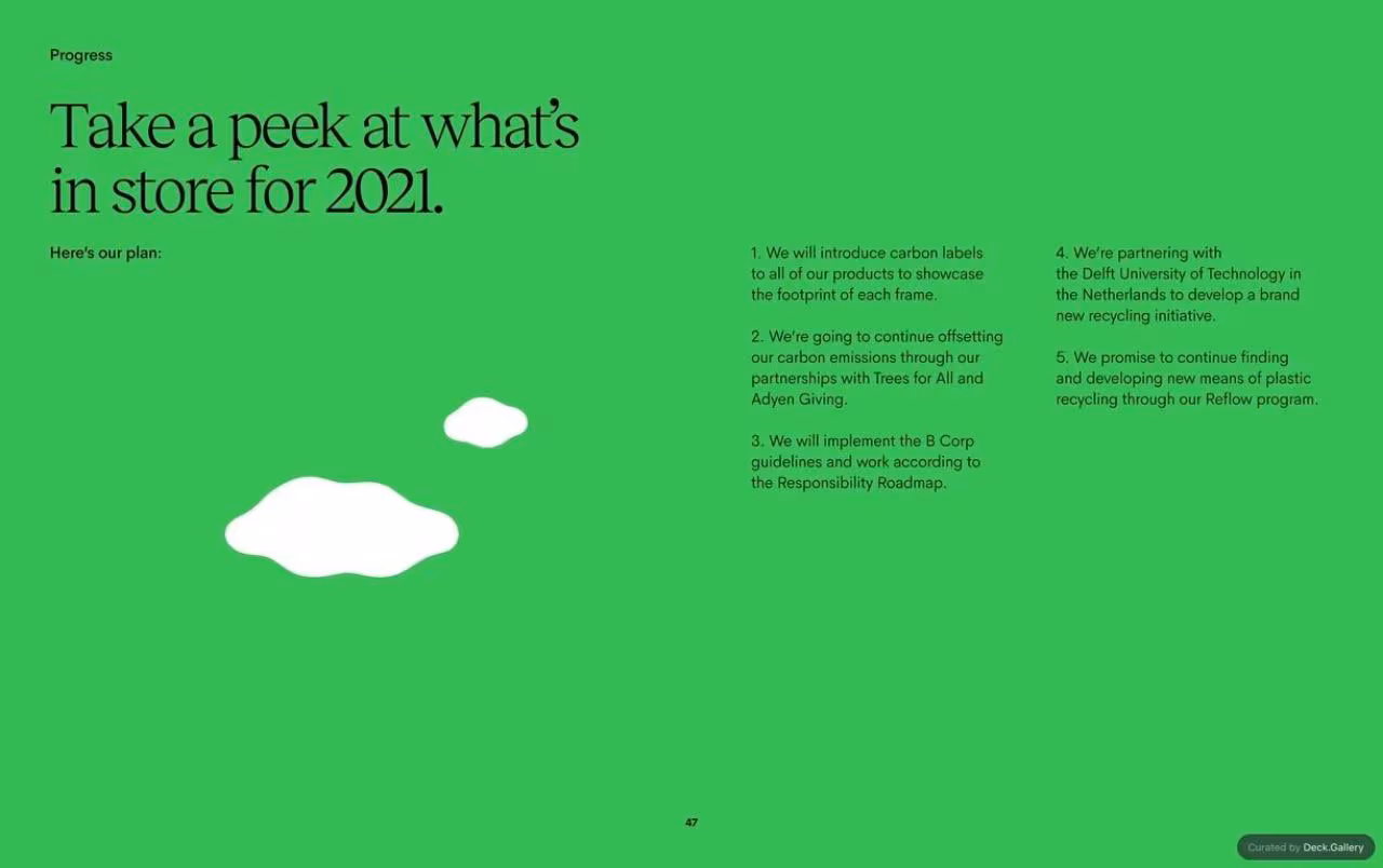 Ace & Tate Responsibility Report 2020, slide 47