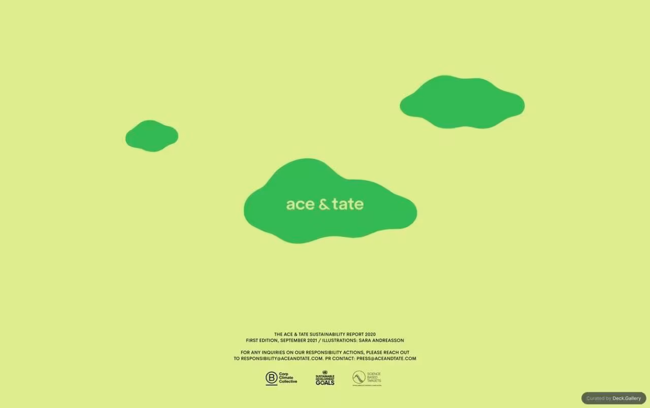 Ace & Tate Responsibility Report 2020, slide 49