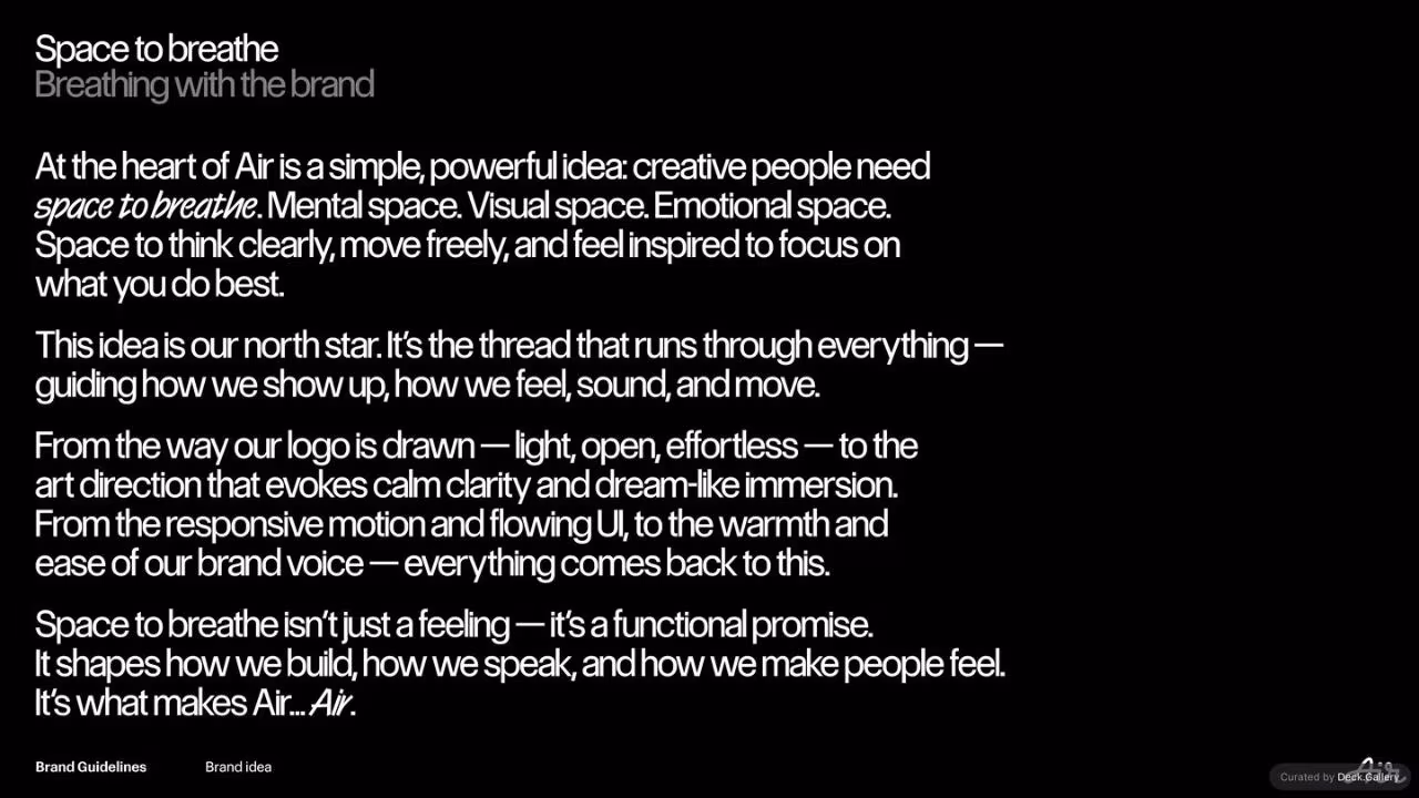 Air Brand Guidelines 2025, slide 5