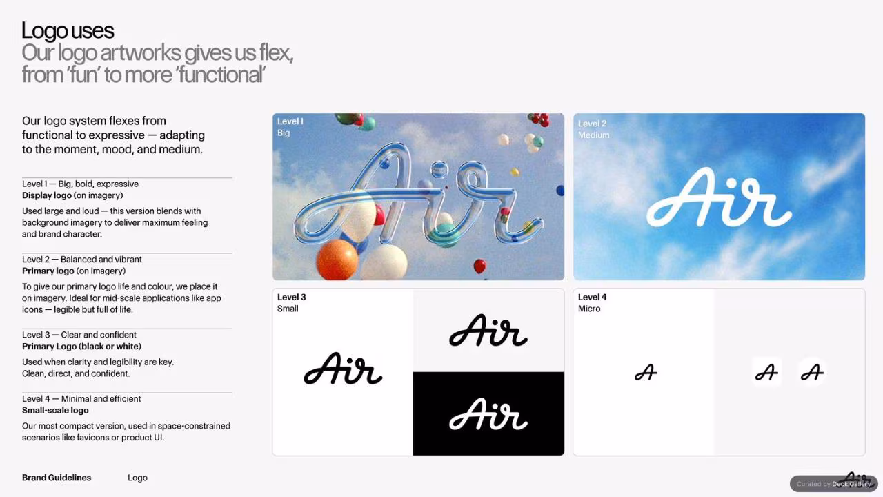 Air Brand Guidelines 2025, slide 8