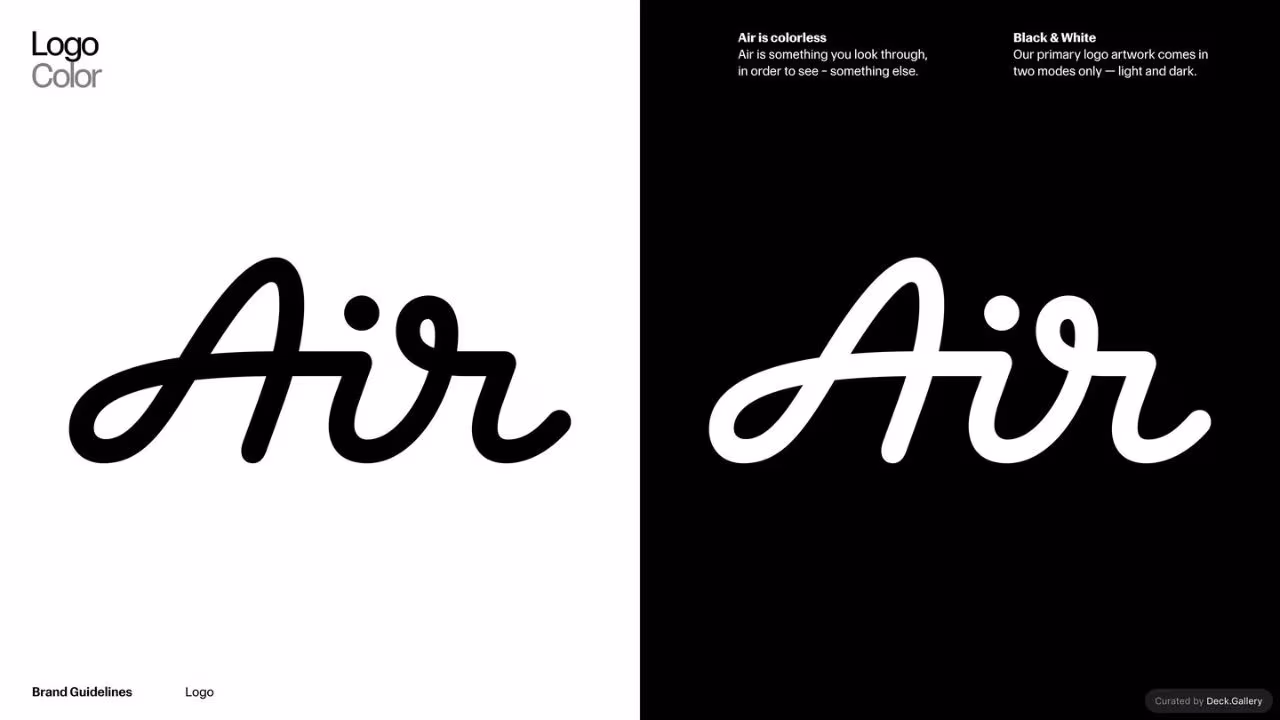 Air Brand Guidelines 2025, slide 10