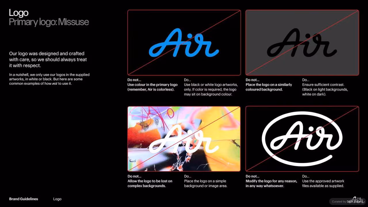 Air Brand Guidelines 2025, slide 13
