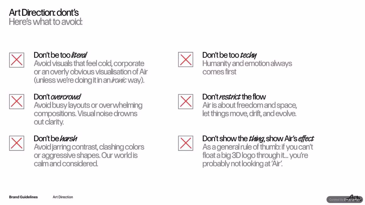 Air Brand Guidelines 2025, slide 31