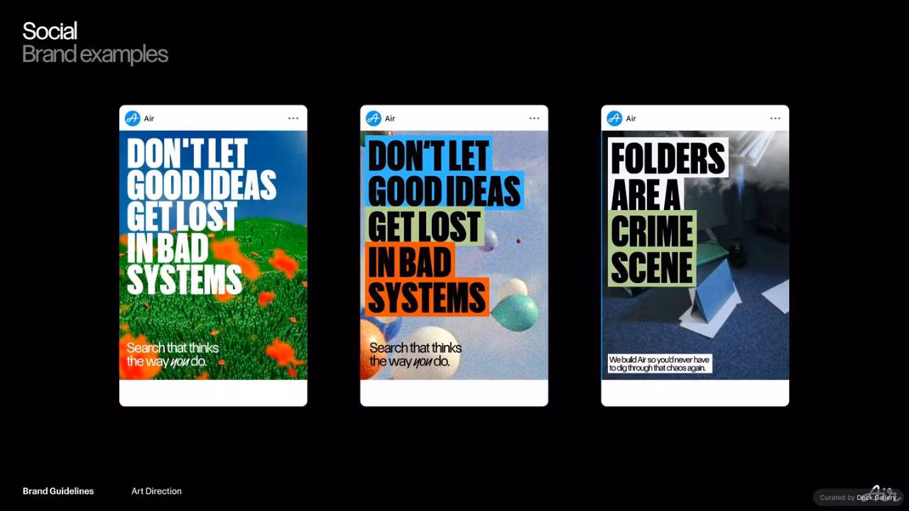 Air Brand Guidelines 2025, slide 52