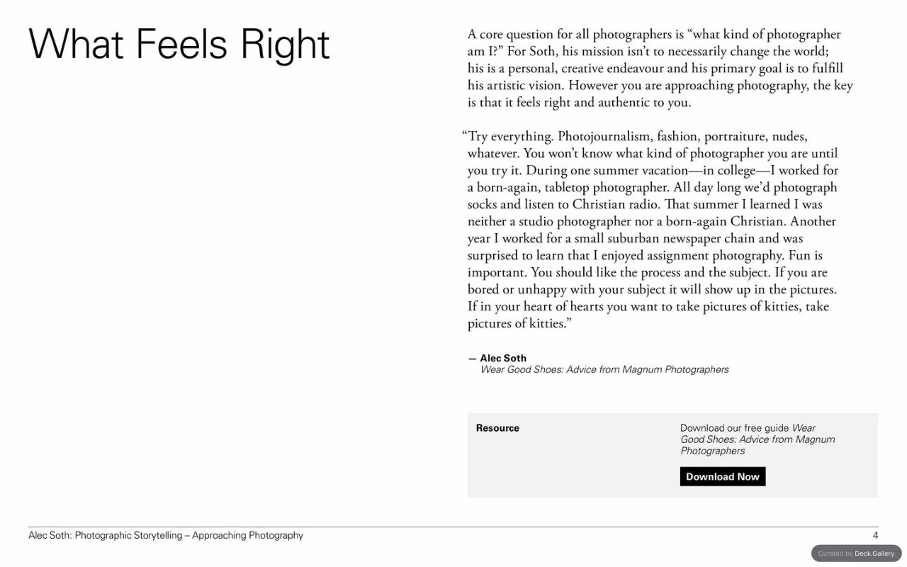 Alec Soth: Photographic Storytelling, slide 4
