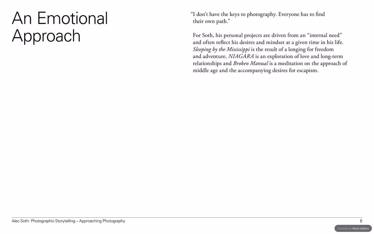 Alec Soth: Photographic Storytelling, page 6