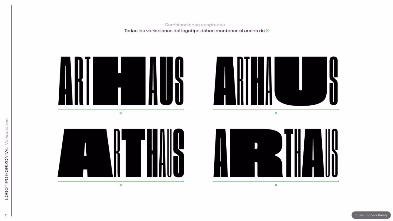 ARTHAUS Brand Guidelines 2022, slide 12