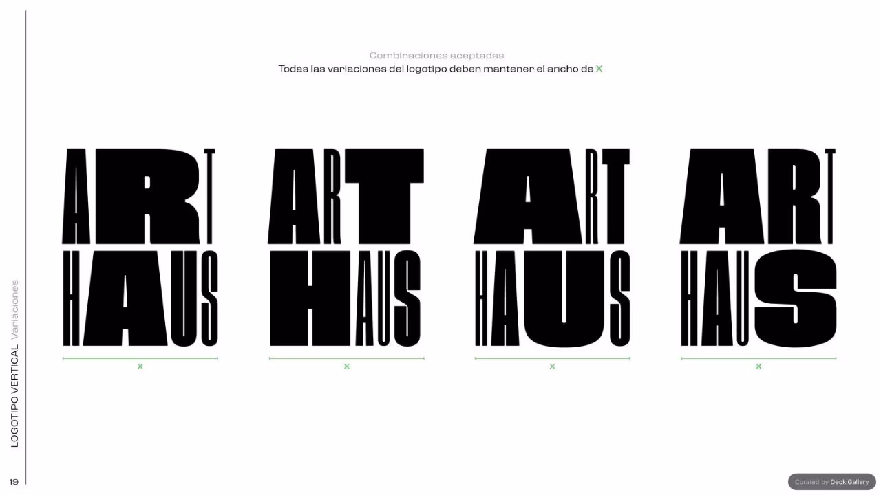 ARTHAUS Brand Guidelines 2022, slide 20