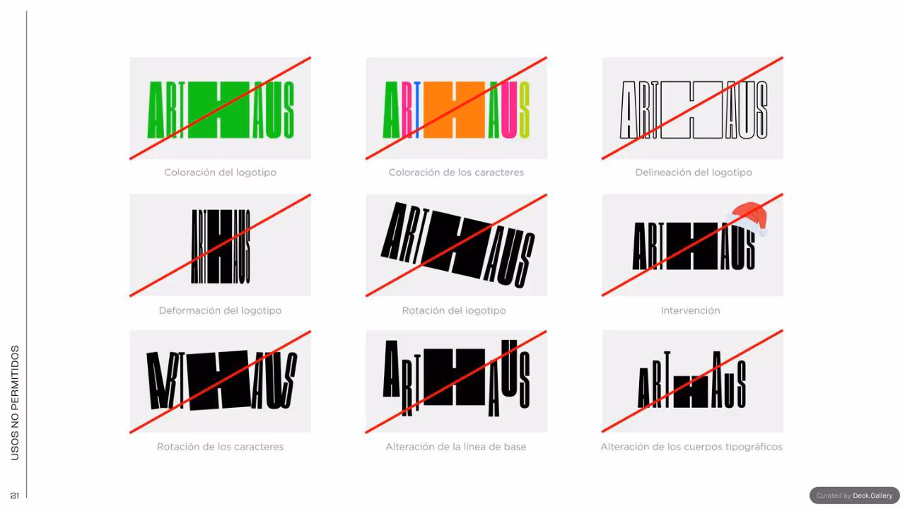 ARTHAUS Brand Guidelines 2022, slide 22