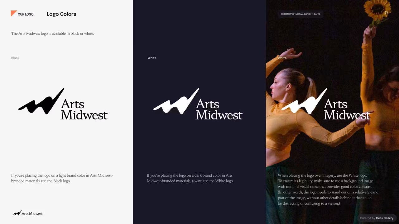 Arts Midwest Brand Guidelines 2025, slide 21