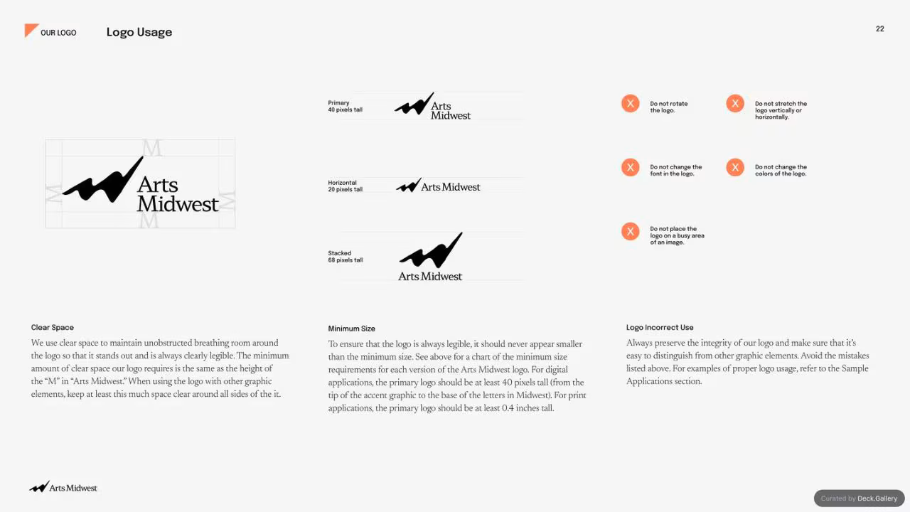 Arts Midwest Brand Guidelines 2025, slide 22