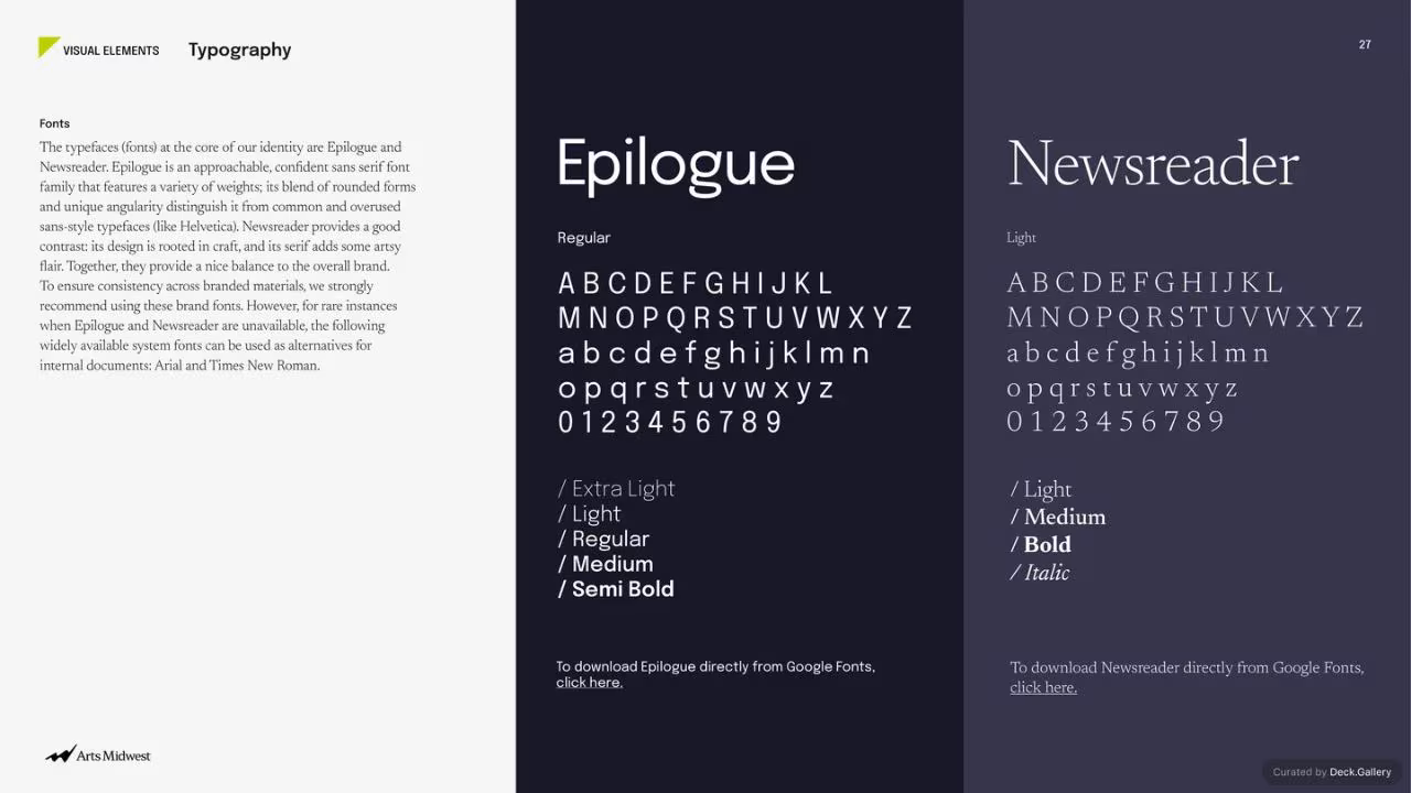 Arts Midwest Brand Guidelines 2025, slide 27