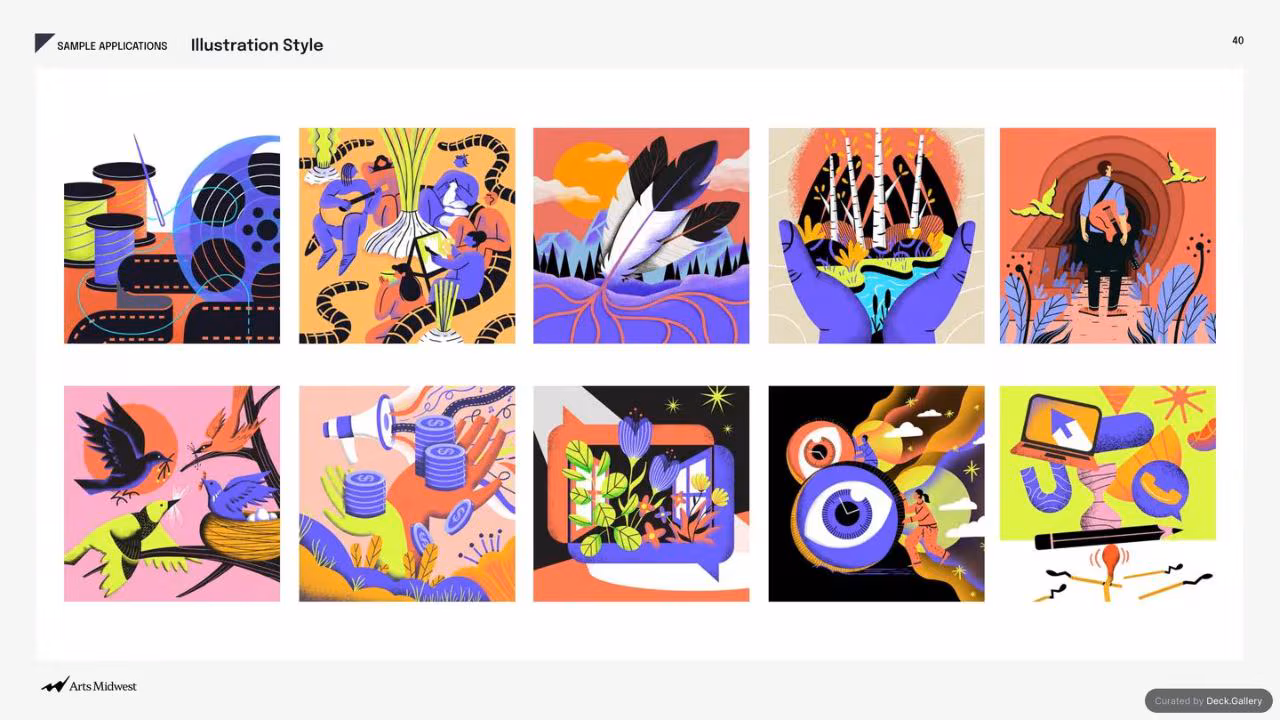 Arts Midwest Brand Guidelines 2025, slide 40