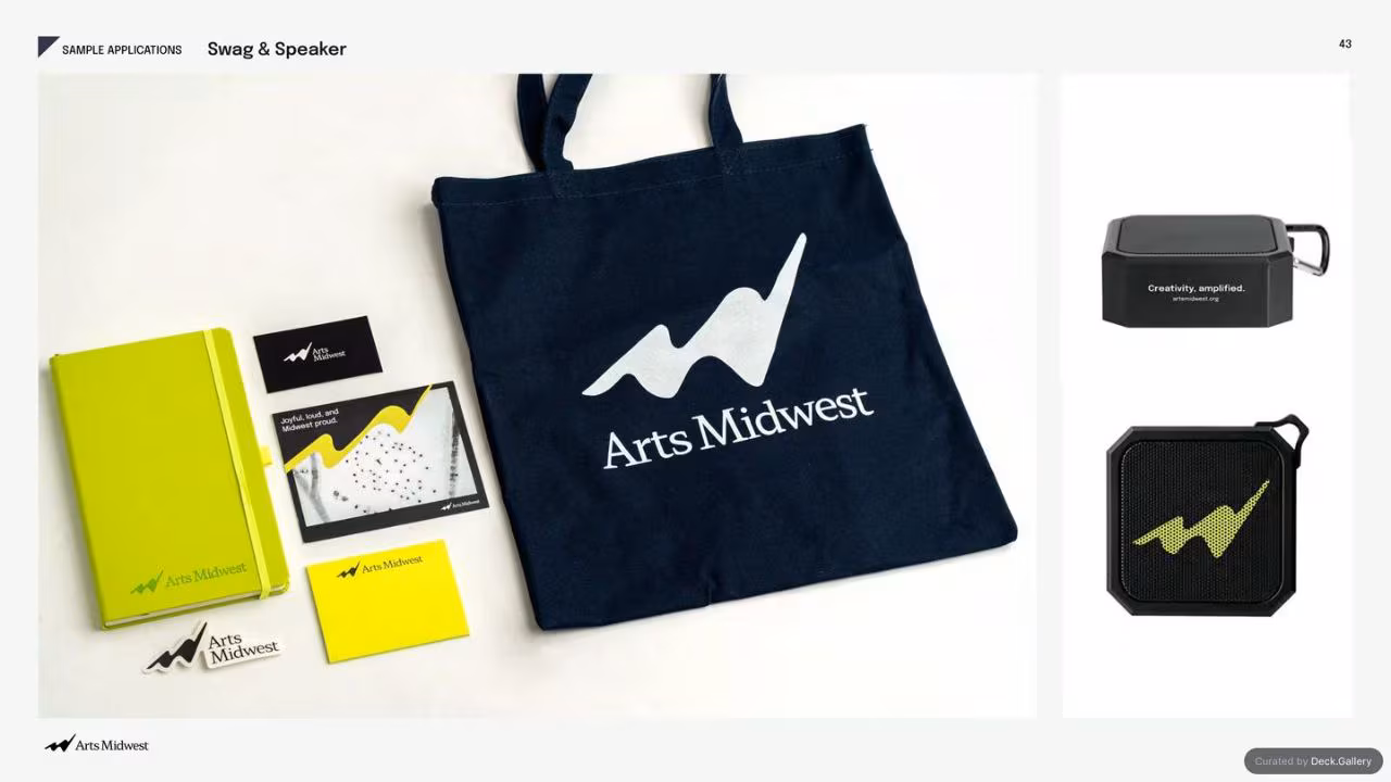 Arts Midwest Brand Guidelines 2025, slide 43