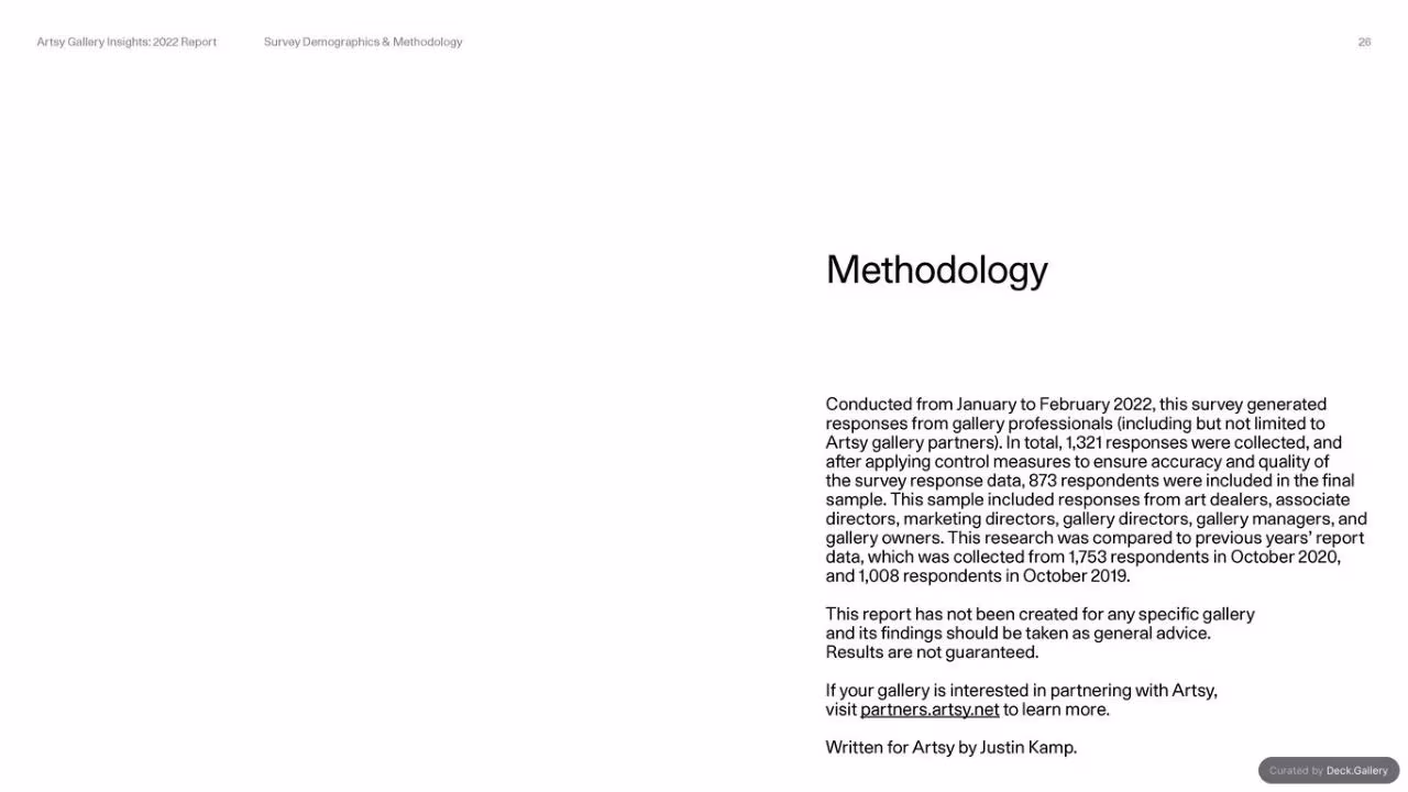 Artsy Gallery Insights 2022 Report, slide 26