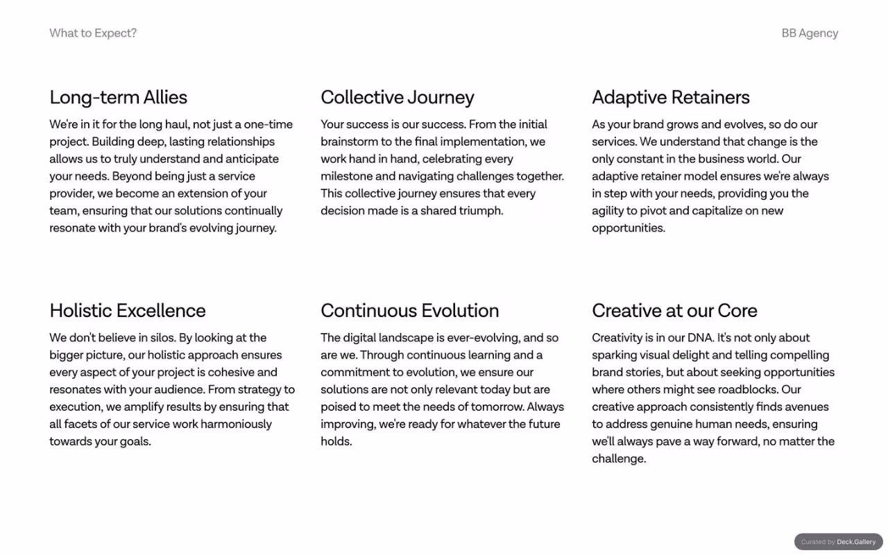 BB Agency Company Deck, slide 18