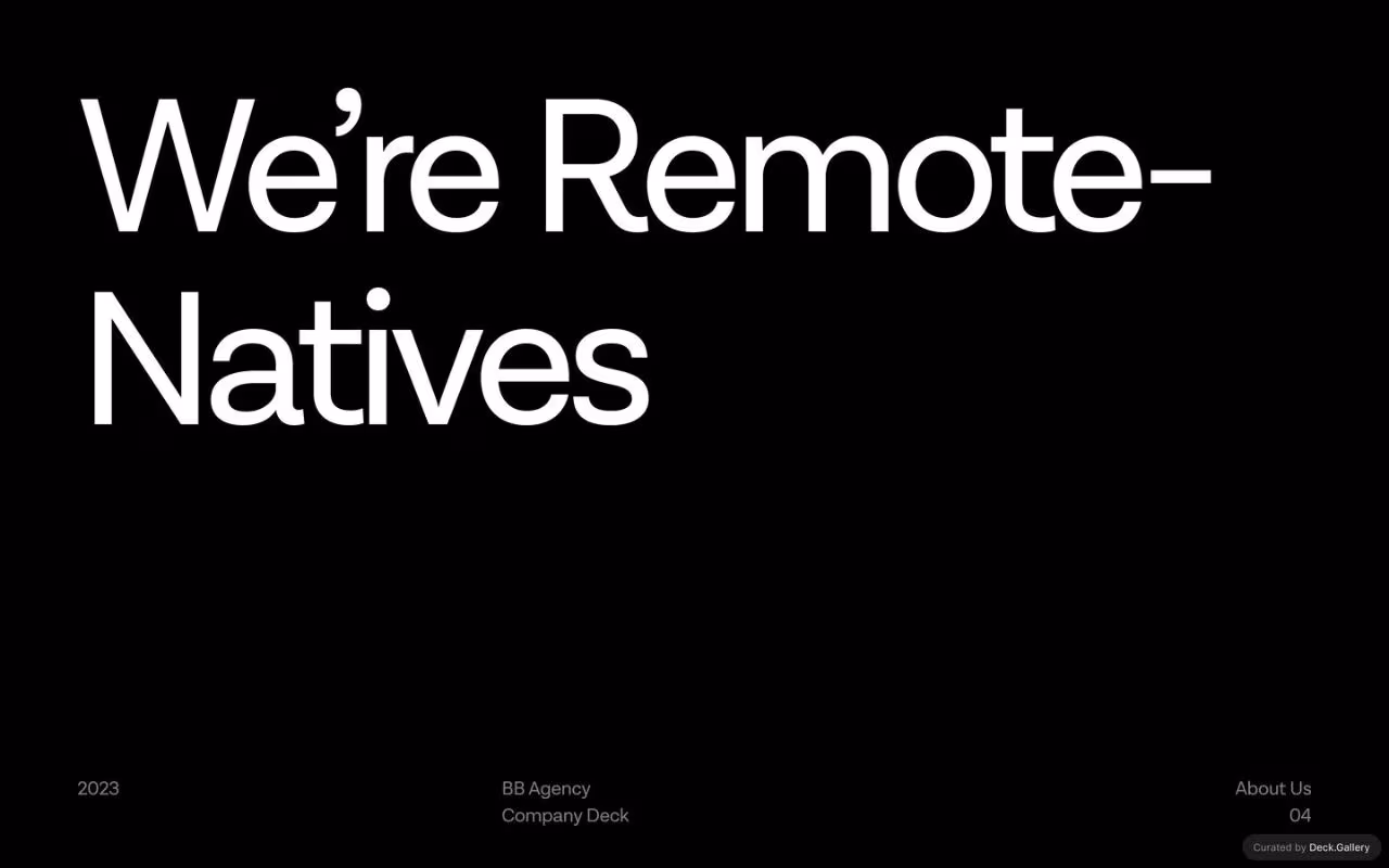 BB Agency Company Deck, slide 40