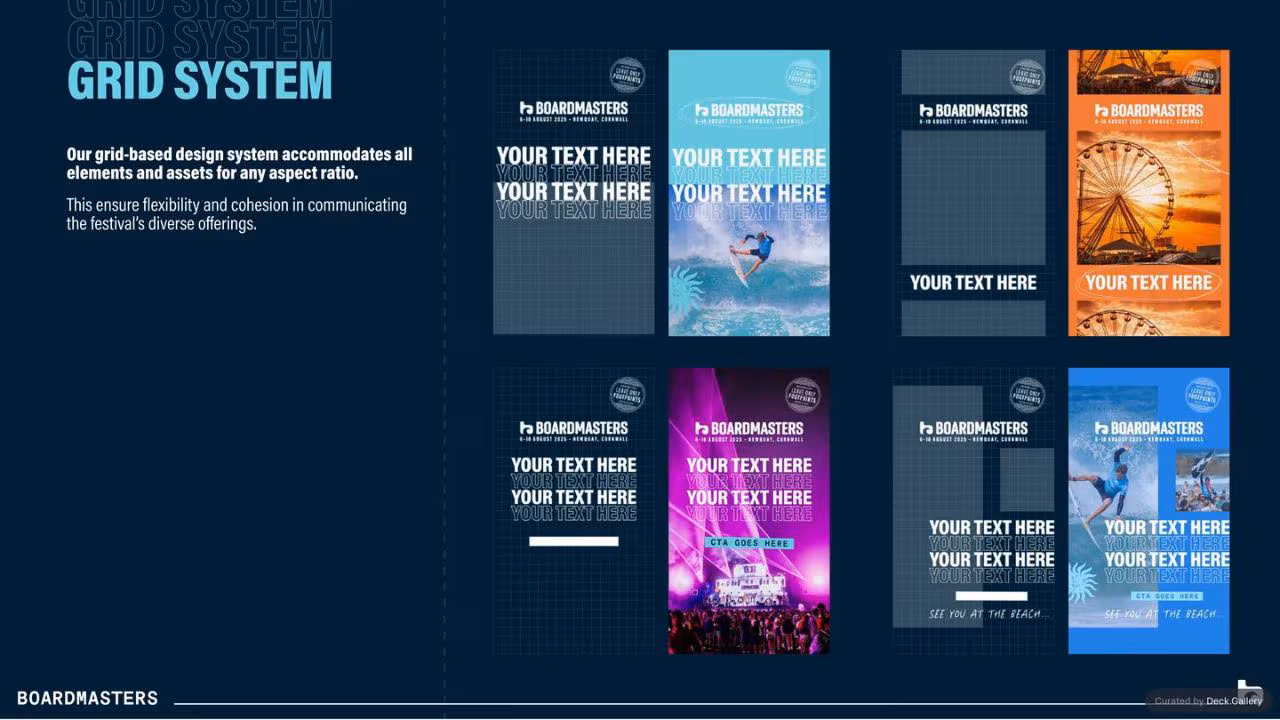 Boardmasters Brand Guidelines 2025, slide 11