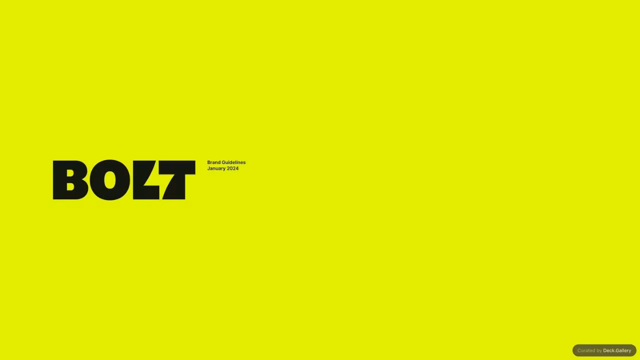 Bolt Brand Guidelines 2024