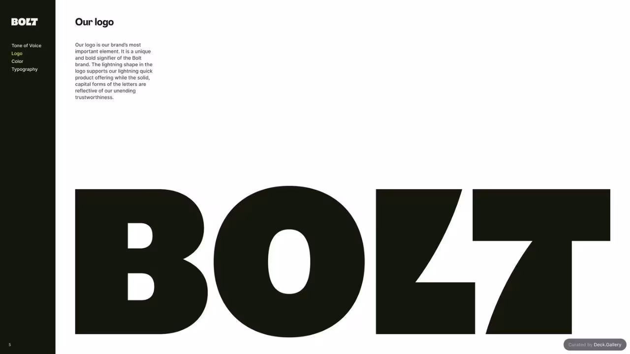 Bolt Brand Guidelines 2024, slide 5