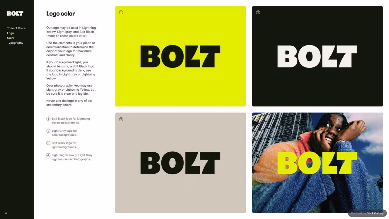 Bolt Brand Guidelines 2024, slide 6