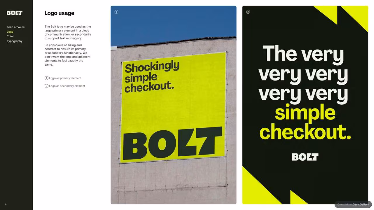 Bolt Brand Guidelines 2024, slide 8