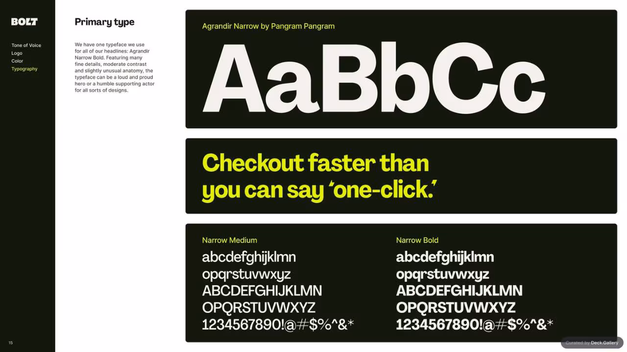 Bolt Brand Guidelines 2024, slide 15