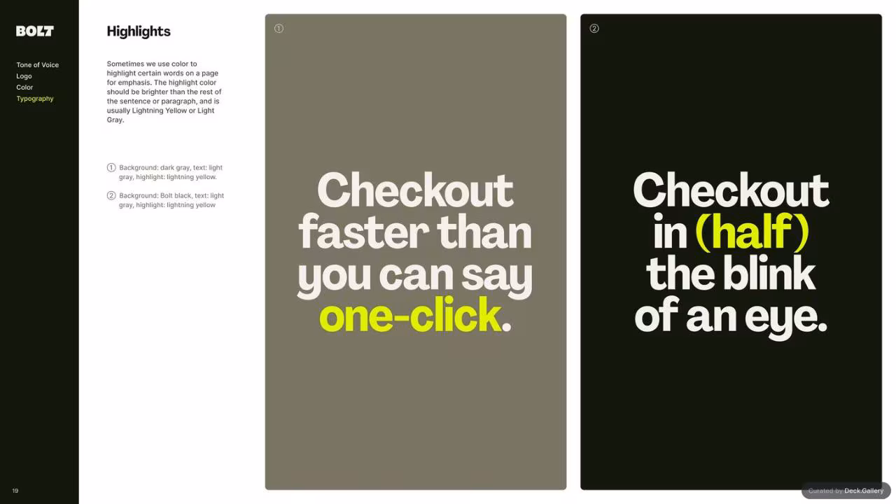 Bolt Brand Guidelines 2024, slide 19