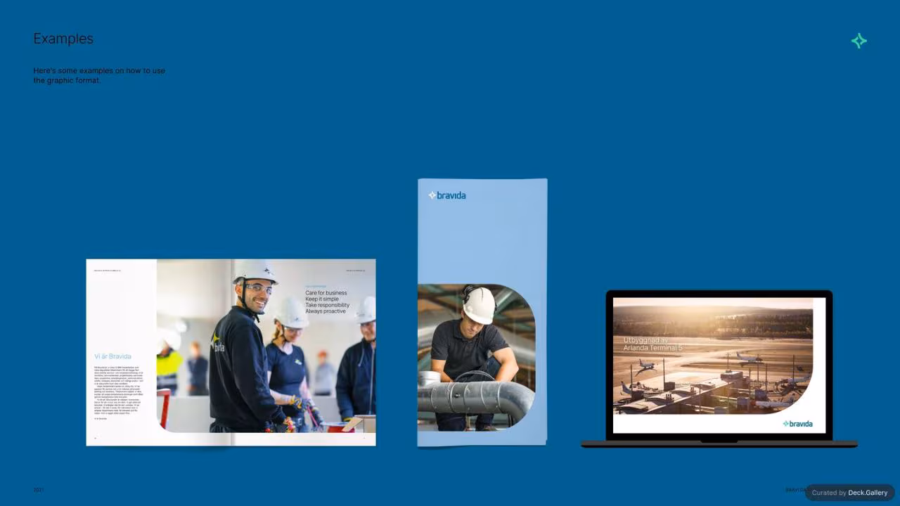 Bravida Brand Guidelines 2021, slide 35