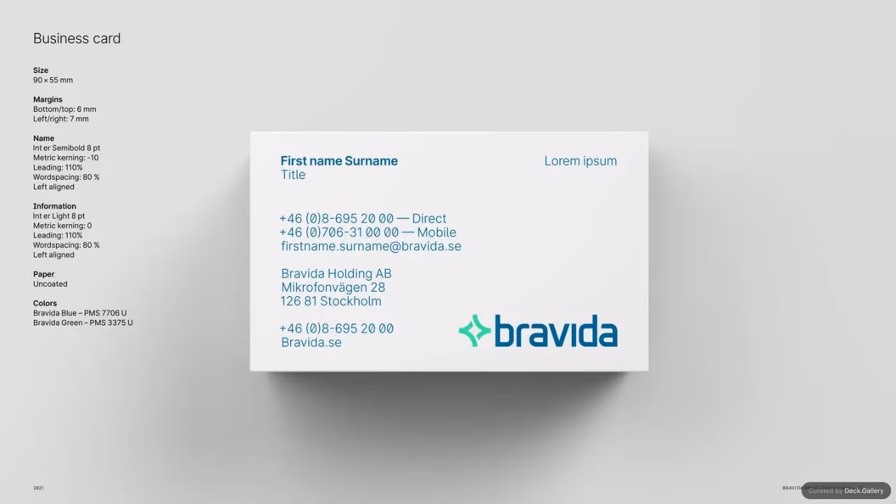 Bravida Brand Guidelines 2021, slide 77