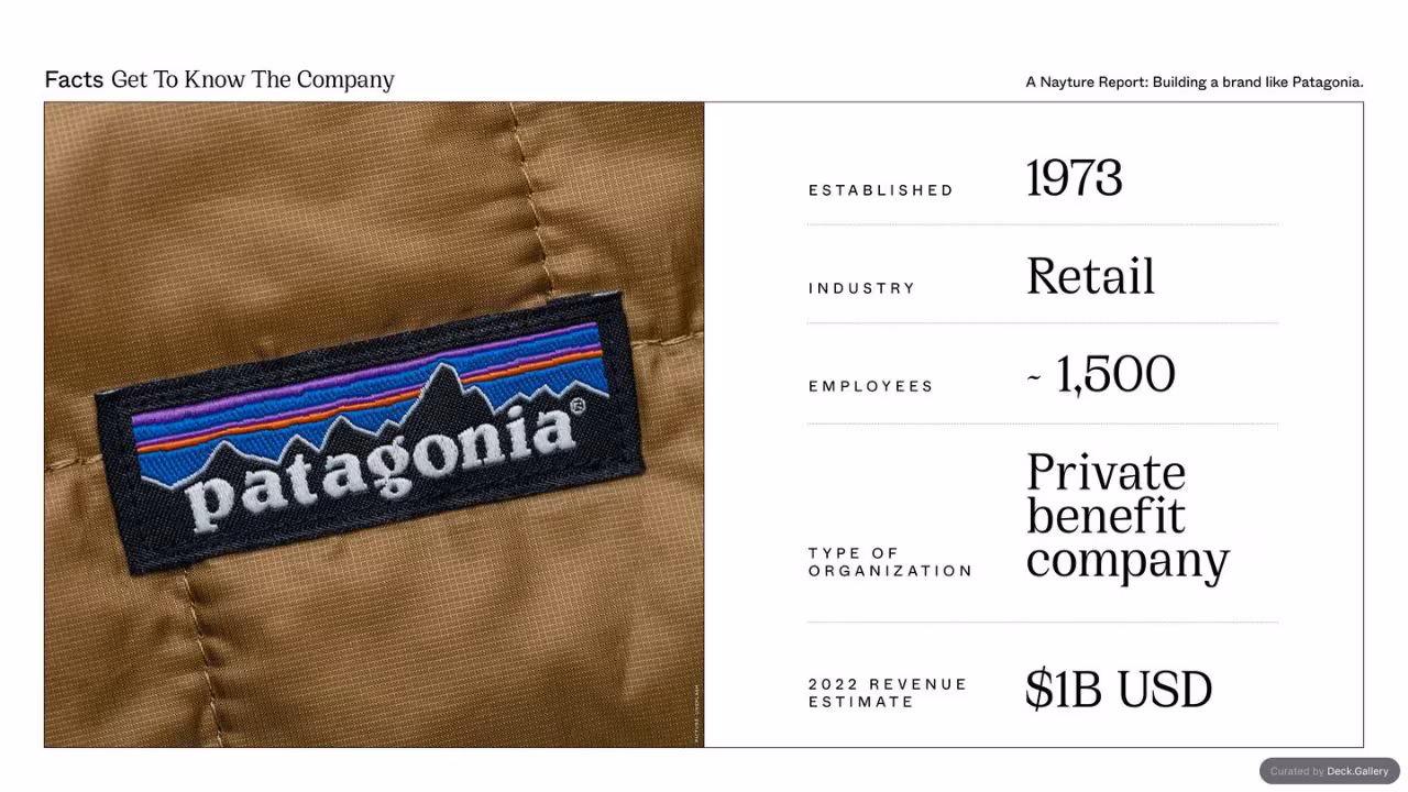 Building a Brand Like Patagonia, slide 9
