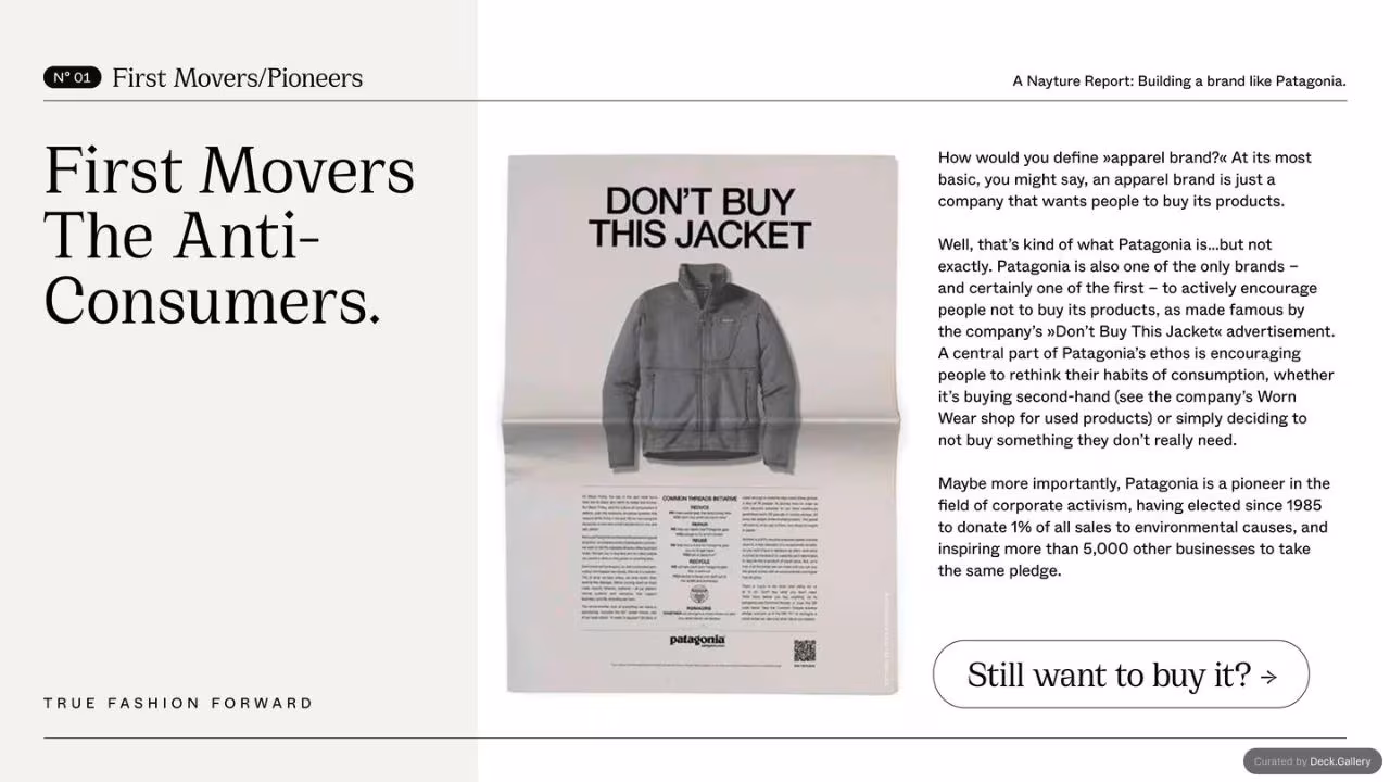Building a Brand Like Patagonia, slide 10