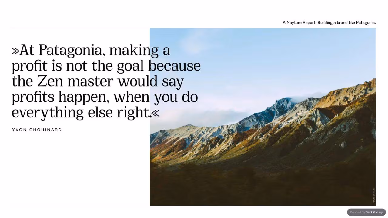 Building a Brand Like Patagonia, slide 23