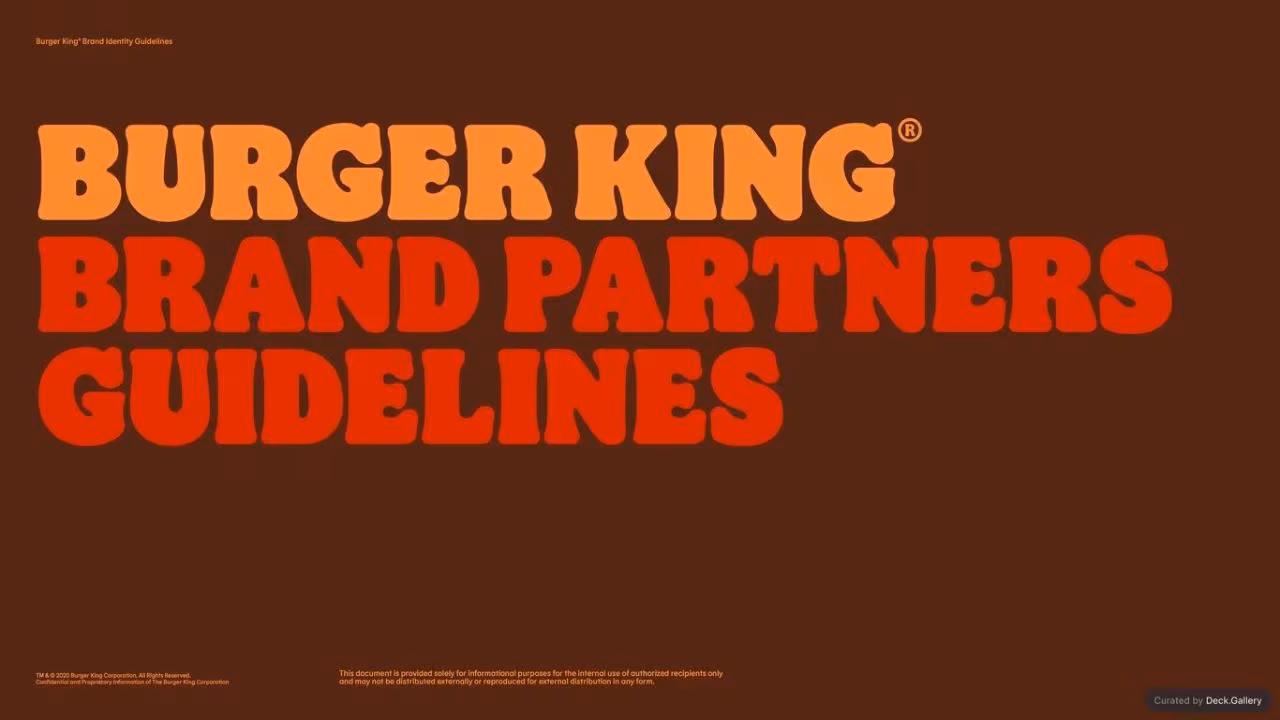 Burger King Brand Guidelines 2024