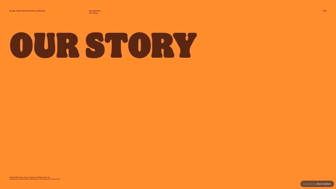 Burger King Brand Guidelines 2024, slide 6