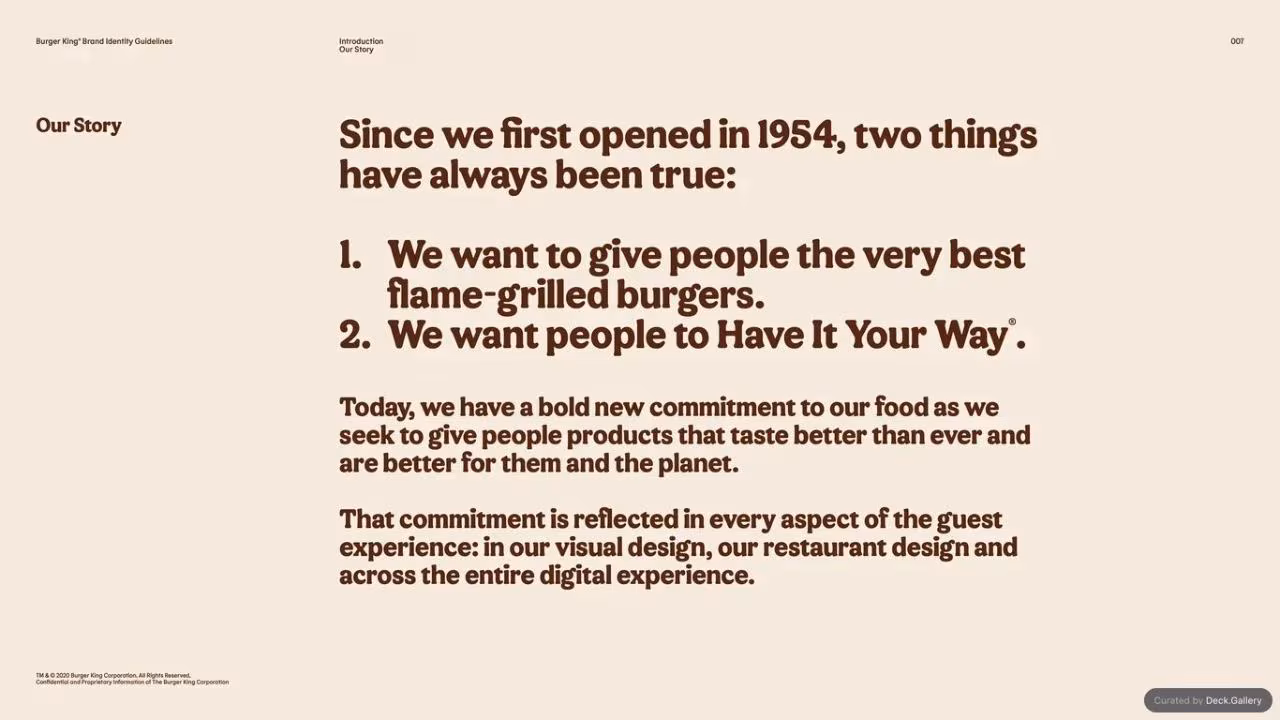Burger King Brand Guidelines 2024, slide 7