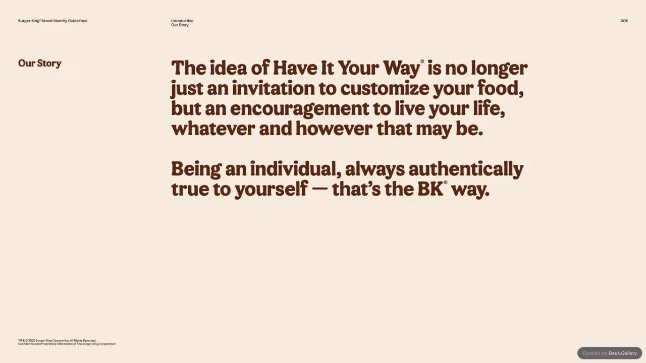 Burger King Brand Guidelines 2024, slide 8