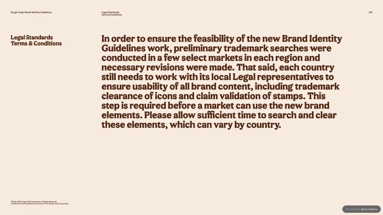 Burger King Brand Guidelines 2024, slide 120