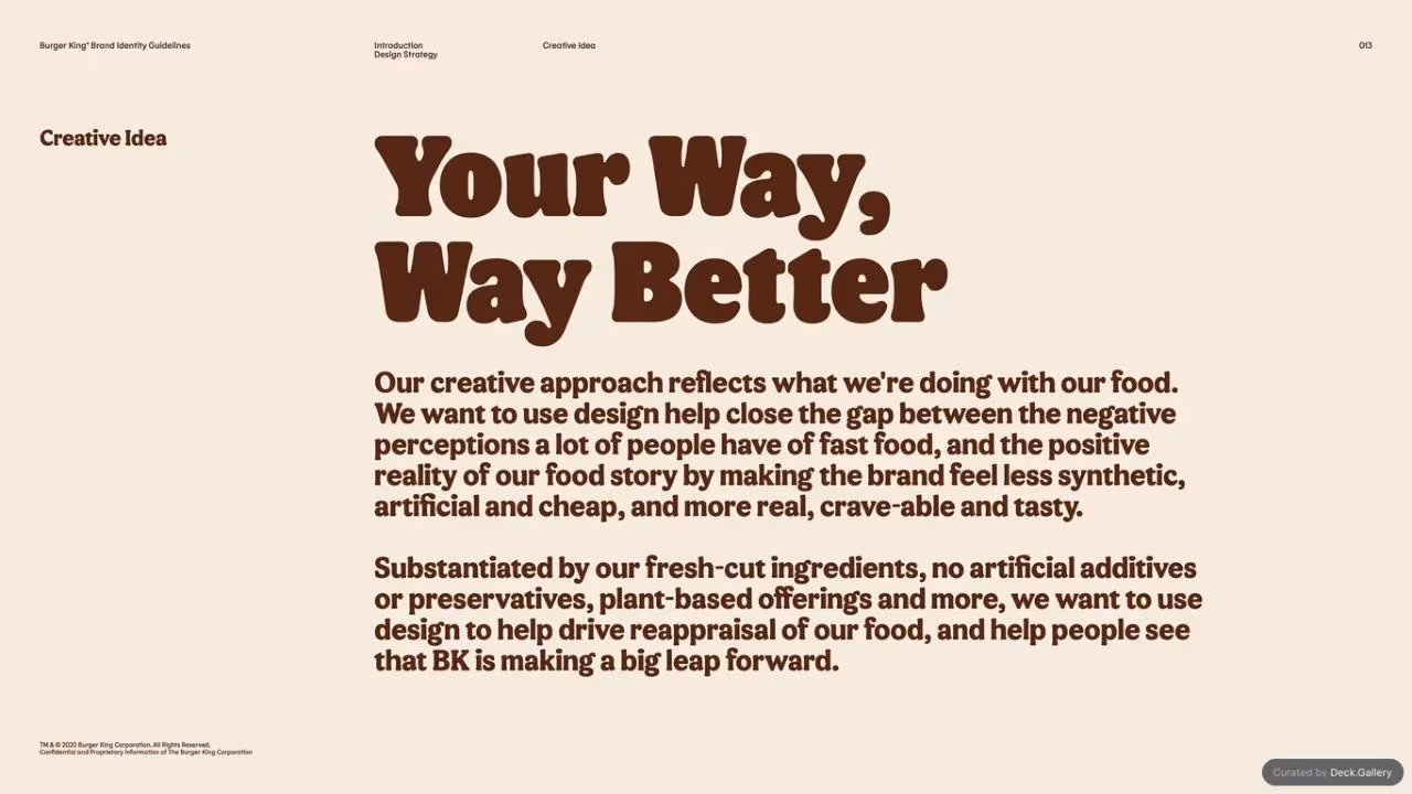 Burger King Brand Guidelines 2024, slide 13