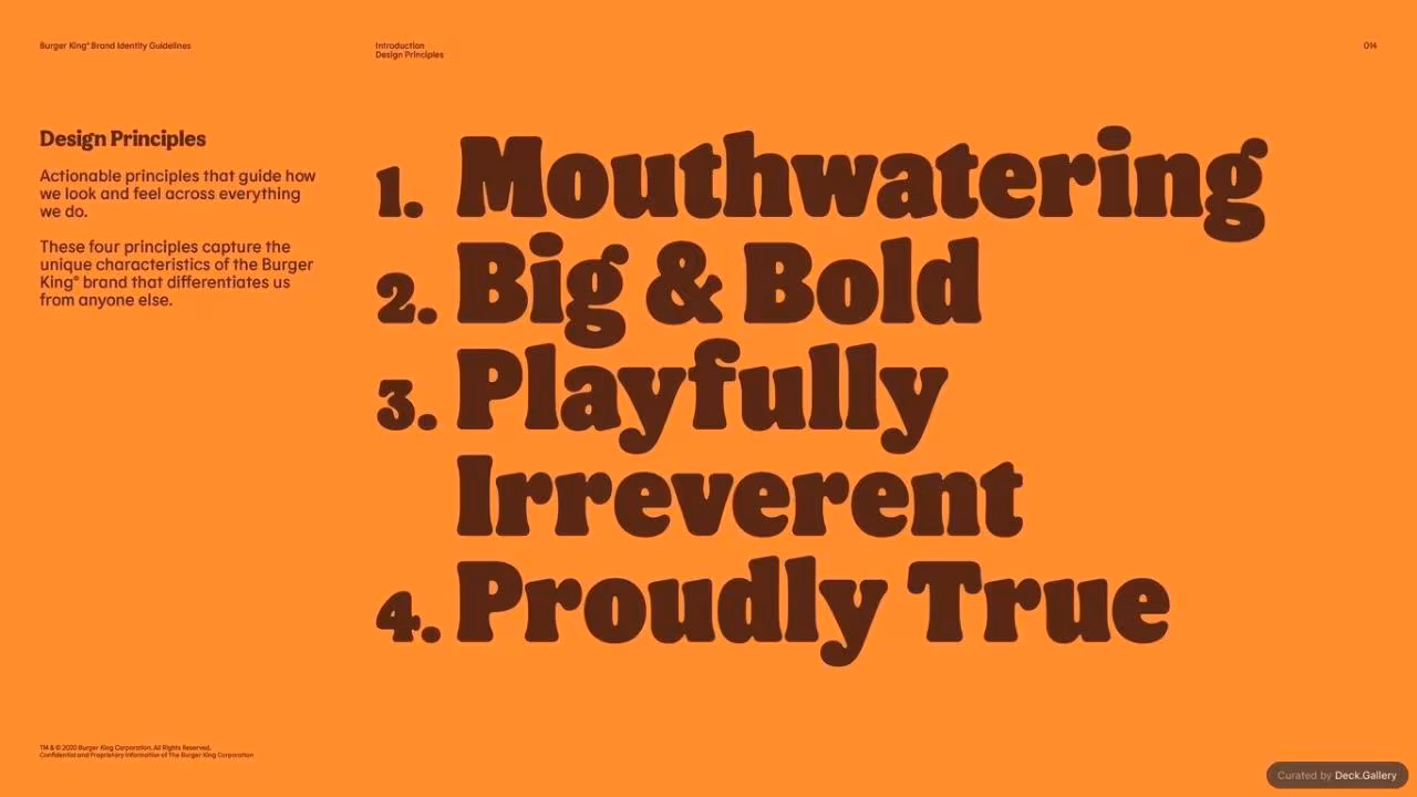 Burger King Brand Guidelines 2024, slide 14
