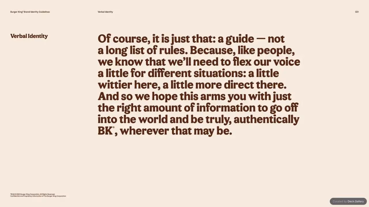 Burger King Brand Guidelines 2024, slide 21