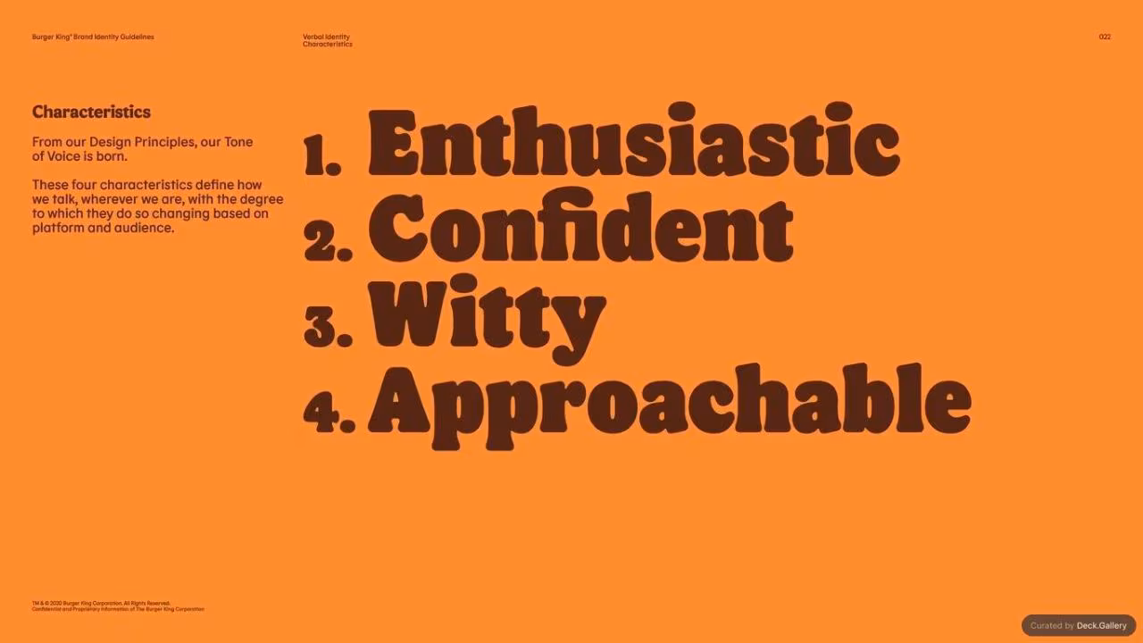 Burger King Brand Guidelines 2024, slide 22